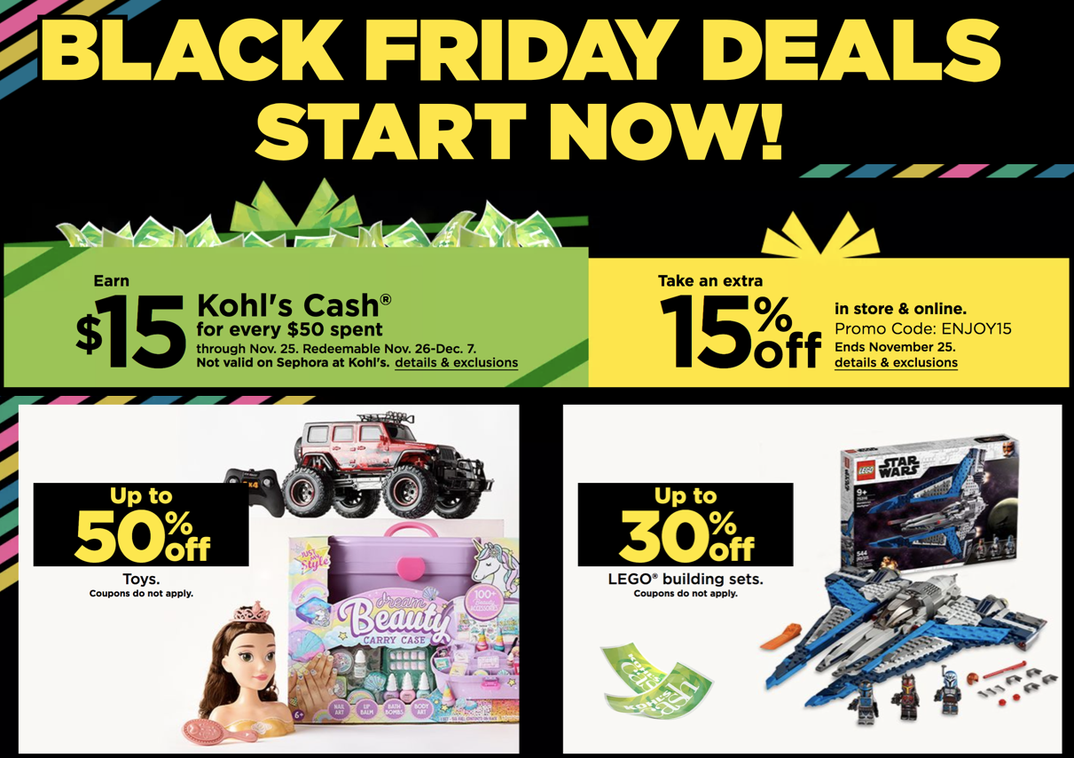 Kohl's Black Friday DEALS!! SAVE A LA MODE